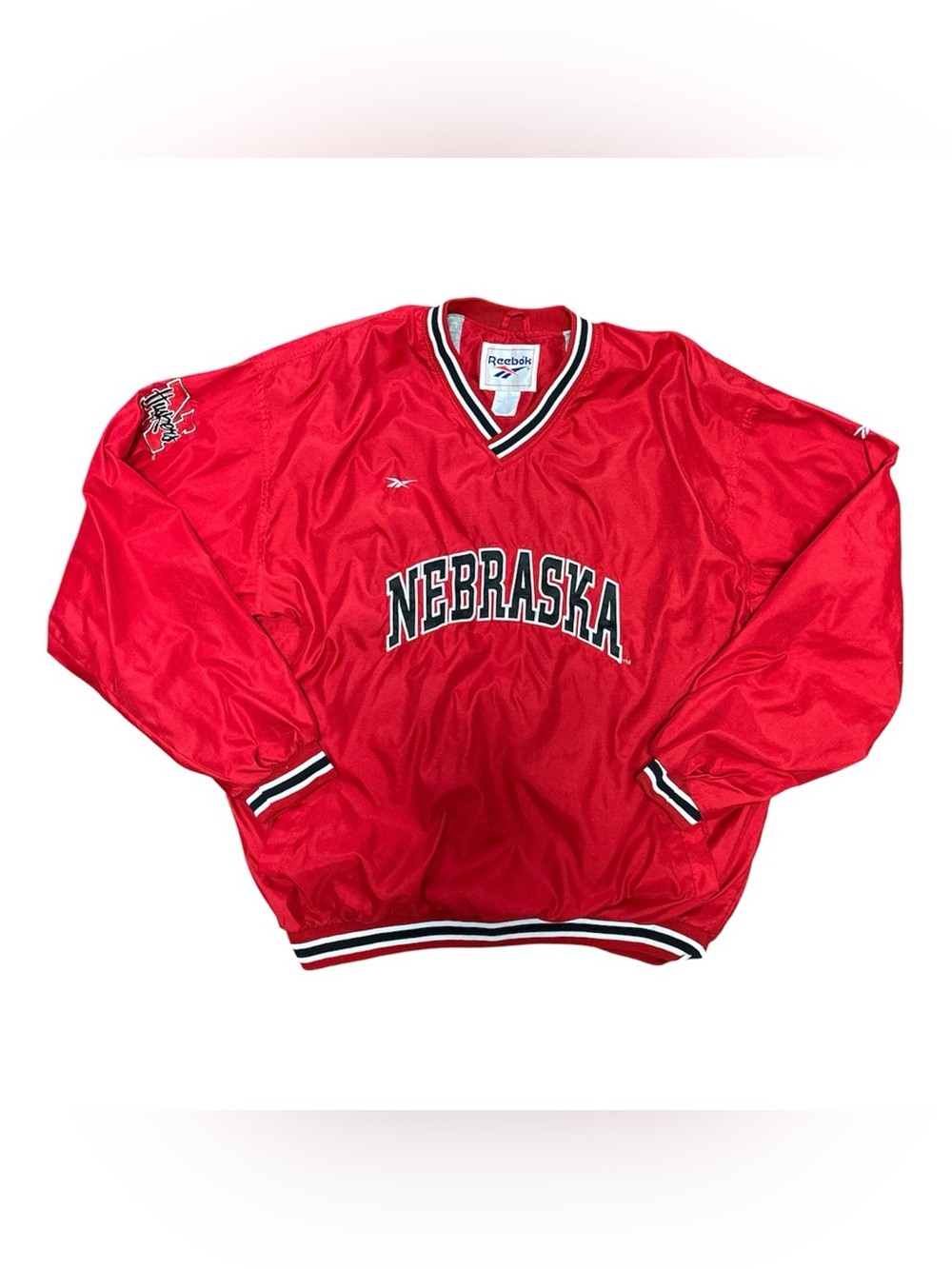 Vintage Reebok Nebraska Huskers Pullover Size: XL